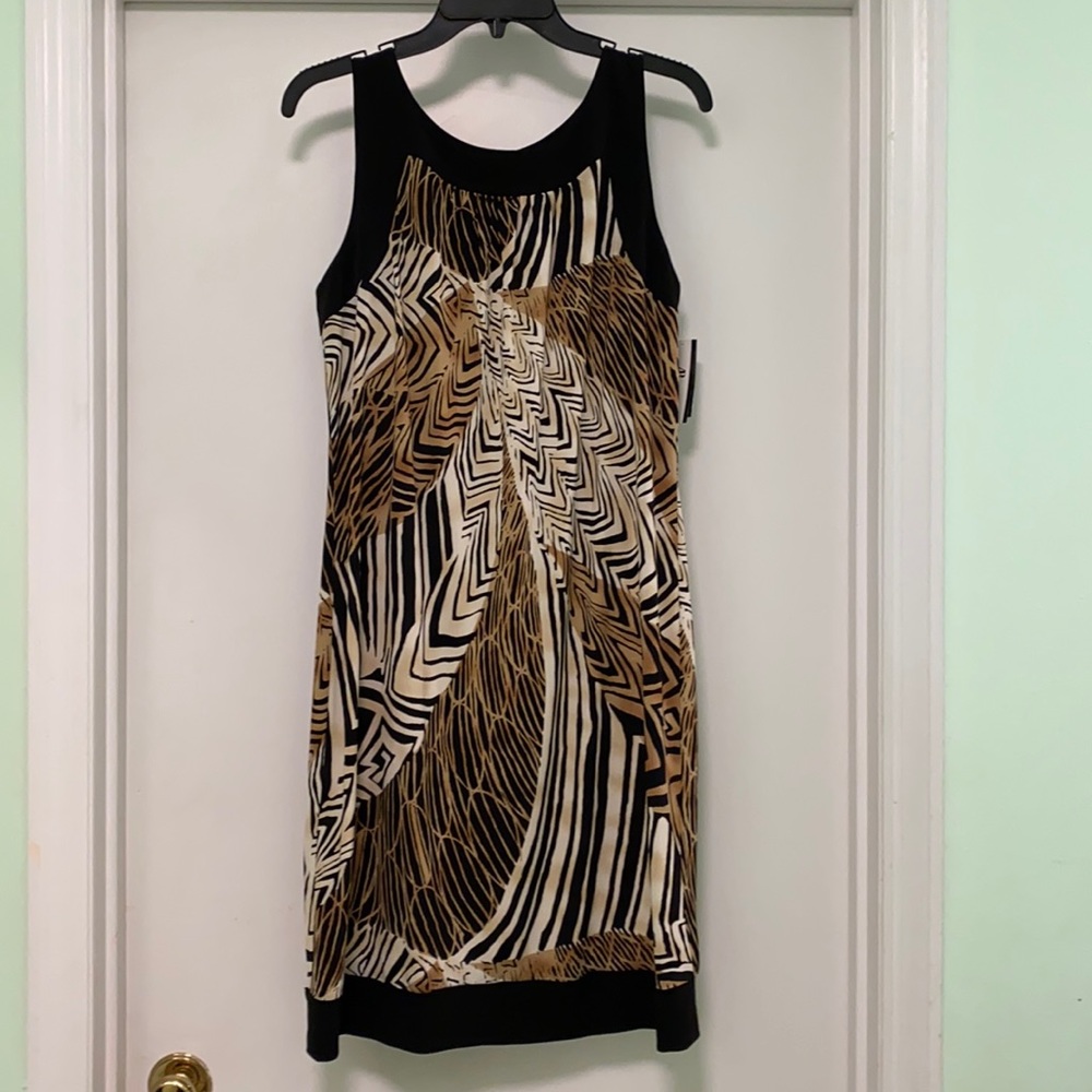 AB Studios “Dress It Up” print dress L